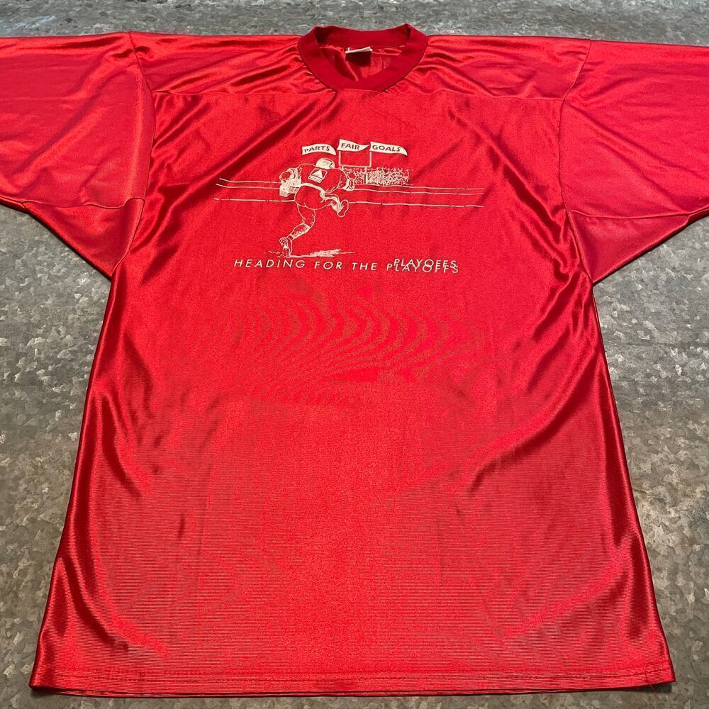 Vintage AGCO Parts Fair Goals Football Jersey 42/44 USA Union Made Quinn Empire